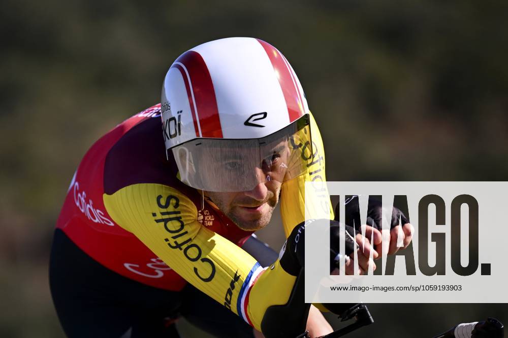 2025 Volta Algarve cycling race - Stage 5 MALHAO, PORTUGAL - FEBRUARY 23 : Thomas Benjamin (FRA) of Cofidis during stage 5, an individual time trial, of the 51th edition of the Volta Algarve cycling race, with start in Salir and finish in Malhao on February 23, 2025 in Malhao, Portugal, 23 02 2025 ( Motordriver Kenny Verfaillie - Malhao Portugal