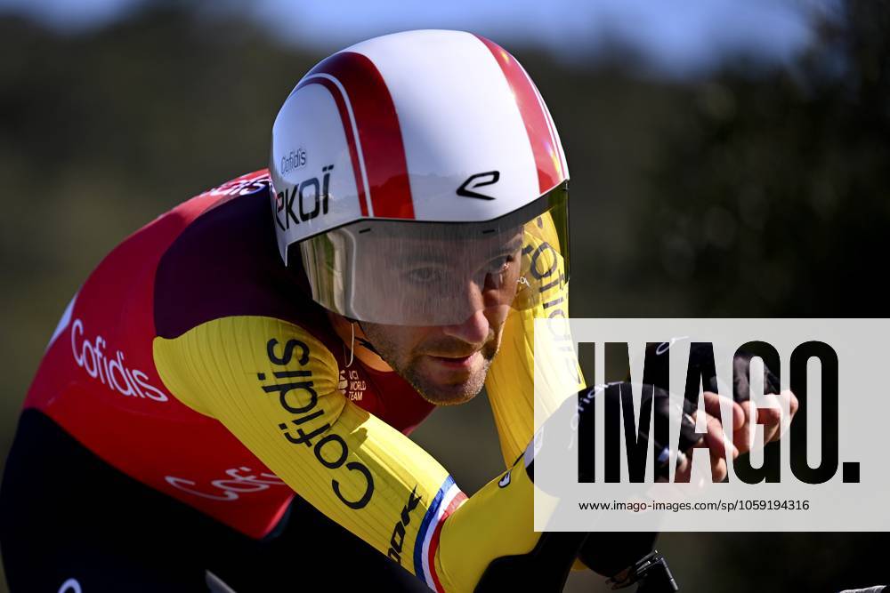 2025 Volta Algarve cycling race - Stage 5 MALHAO, PORTUGAL - FEBRUARY 23 : Thomas Benjamin (FRA) of Cofidis during stage 5, an individual time trial, of the 51th edition of the Volta Algarve cycling race, with start in Salir and finish in Malhao on February 23, 2025 in Malhao, Portugal, 23 02 2025 ( Motordriver Kenny Verfaillie - Malhao Portugal