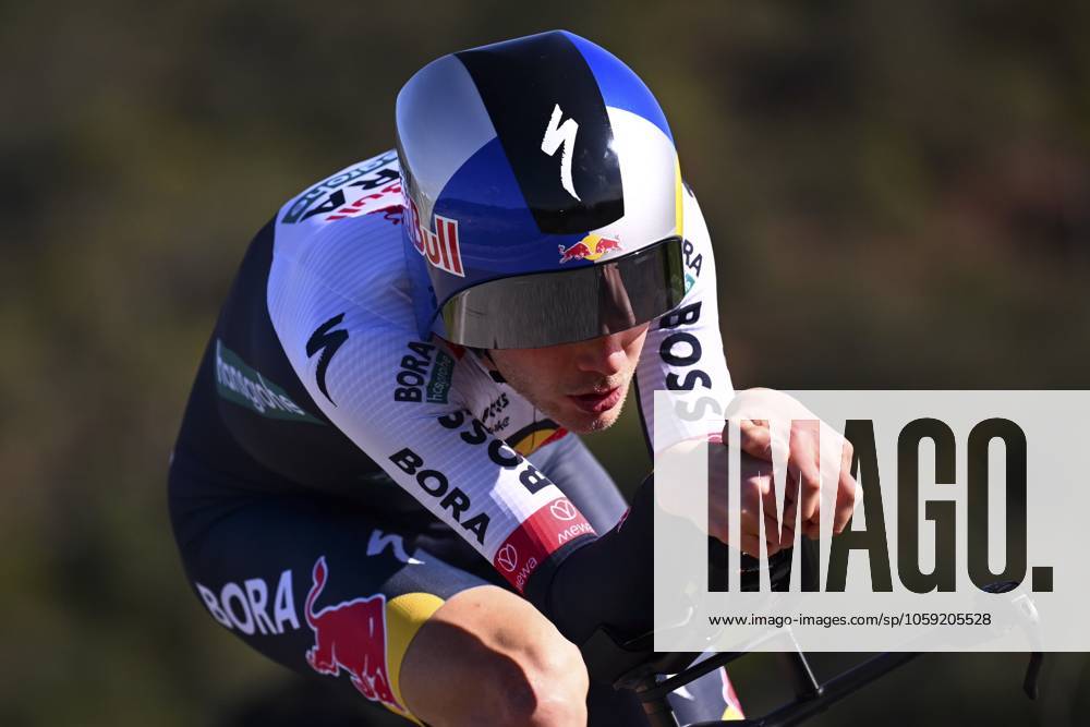 2025 Volta Algarve cycling race - Stage 5 MALHAO, PORTUGAL - FEBRUARY 23 : Wandahl Frederik (DEN) of Red Bull - Bora - Hansgrohe during stage 5, an individual time trial, of the 51th edition of the Volta Algarve cycling race, with start in Salir and finish in Malhao on February 23, 2025 in Malhao, Portugal, 23 02 2025 ( Motordriver Kenny Verfaillie - Malhao Portugal