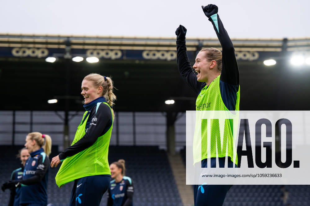 Elisabeth Terland of the Norwegian women s national football team during a training session on February 24, 2025 in Stavanger. Photo: Vegard Grott BILDBYRAN kod VG VG0717 bbeng fotboll football soccer fotball norge norway women dam nations league träning practice training trening