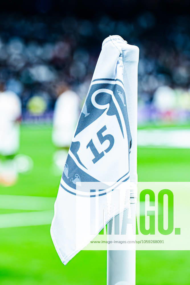 2025 UEFA Champions League, Knockout Phase, Leg 2: Real Madrid vs. Manchester City Real Madrid corner flag displaying the number 15, representing the Champions League won, during the 2025 UEFA Champions League, Knockout Phase, Leg 2: Real Madrid vs. Manchester City match on 19 February 2025, at Estadio Santiago Bernabeu, in Madrid, Spain Madrid Estadio Santiago Bernabeu Spain