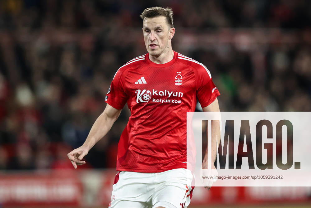 Premier League Nottingham Forest v Arsenal Chris Wood of Nottingham Forest during the Premier League match Nottingham Forest vs Arsenal at City Ground, Nottingham, United Kingdom, 26th February 2025 (Photo by Alfie Cosgrove News Images) Nottingham City Ground Nottinghamshire United Kingdom