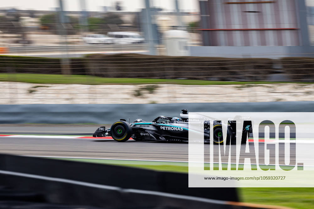 George Russell (UK, Mercedes AMG Petronas F1 Team 63) BHR, Formel 1 Weltmeisterschaft, Formel 1 Testfahrten, Bahrain international Circuit, 27.02.2025 BHR, Formel 1 Weltmeisterschaft, Formel 1 Testfahrten, Bahrain international Circuit, 27.02.2025 Sakhir
