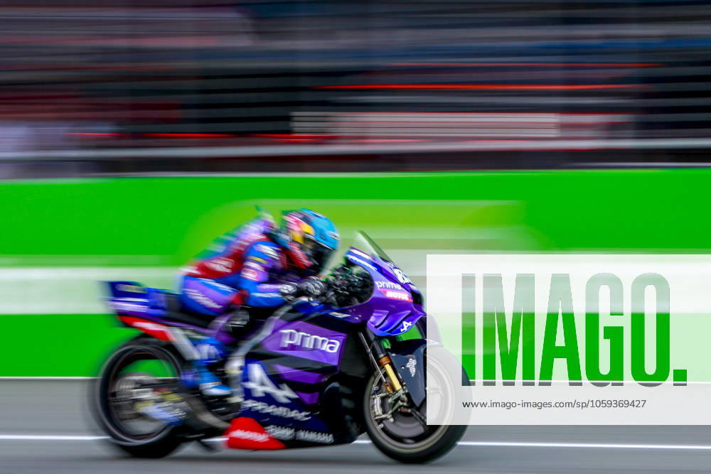 PT MotoGP of Thailand Portuguese MotoGP rider Miguel Oliveira of Prima Pramac Yamaha in action during the Tissot Sprint Race, ahead of the PT Grand Prix of Thailand 2025 at the Chang Circuit in Buriram, Thailand, March 01 2025. The PT Grand Prix of Thailand 2025 will take place on March 02 2025. Buriram Thailand