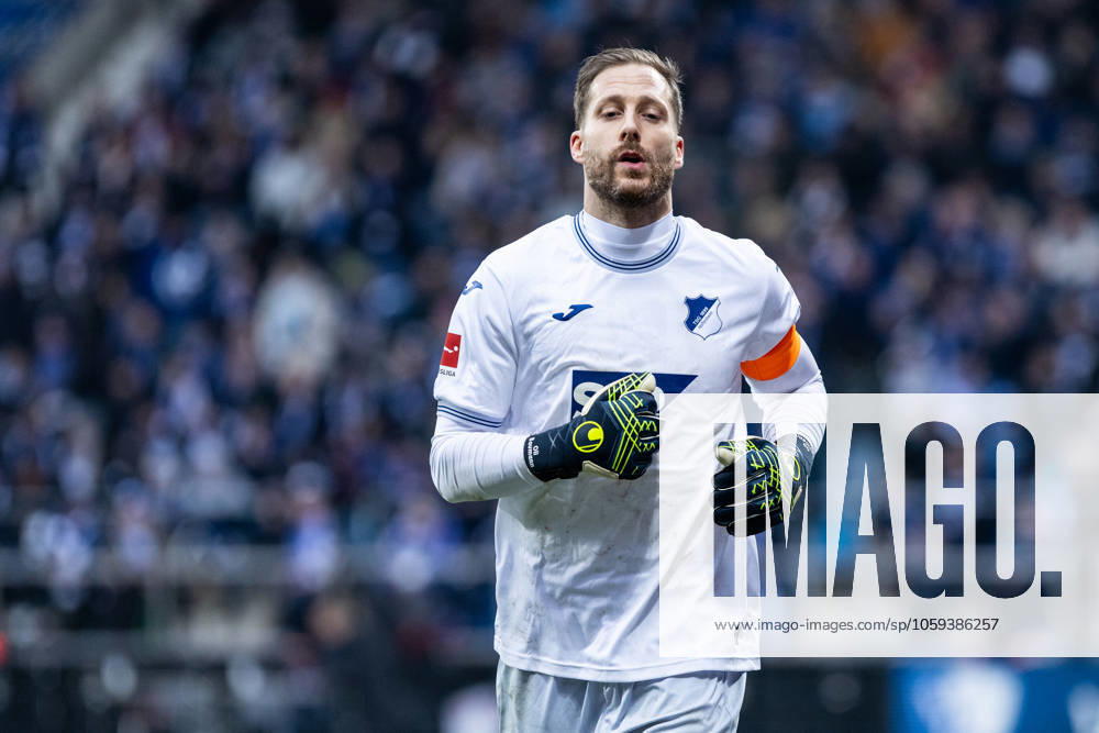 1. Fußball Bundesliga: VfL Bochum - TSG 1899 Hoffenheim; 01.03.2025 Oliver Baumann (TSG 1899 Hoffenheim, 1) 1. Fußball Bundesliga: VfL Bochum - TSG 1899 Hoffenheim; Vonovia-Ruhrstadion, Bochum; 01.03.2025 DFL regulations prohibit any use of photographs as image sequences and or quasi video.