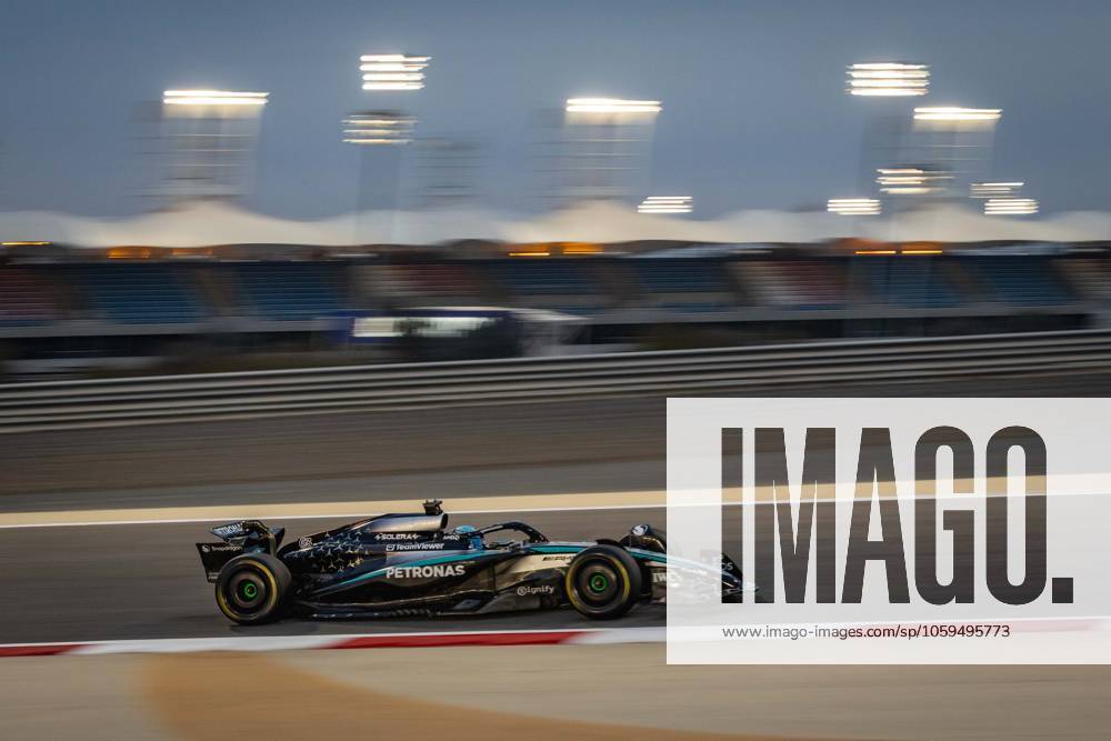 George Russell (UK, Mercedes AMG Petronas F1 Team 63) BHR, Formel 1 Weltmeisterschaft, Formel 1 Testfahrten, Bahrain international Circuit, 27.02.2025 BHR, Formel 1 Weltmeisterschaft, Formel 1 Testfahrten, Bahrain international Circuit, 27.02.2025 Sakhir