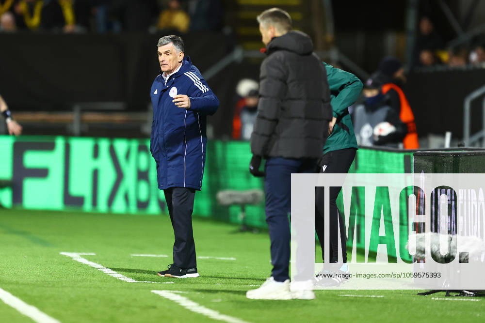 UEFA Europa leauge 2024 2025 Bodo Glimt Olympiakos Bodo 20250306 Olympiakos coach Jose Luis Mendilibar Etxebarria during the UEFA Europa leauge match between Bodo Glimt and Olympiakos at Aspmyra stadium Photo Annika Byrde NTB Bodo Norge RESTRICTED USE FOR BETTING COMPANIES