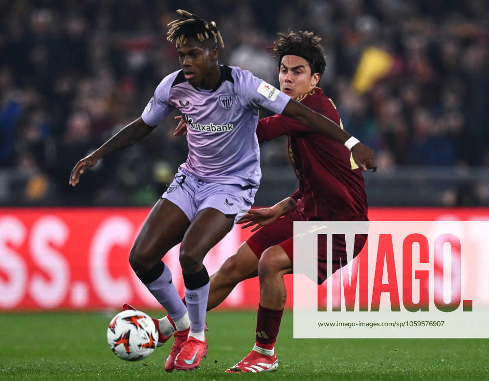 As Roma 06 03 2025 - Europa League Roma-Atletico Bilbao foto Antonello Sammarco Image nella foto: Nico Williams-Paulo Dybala