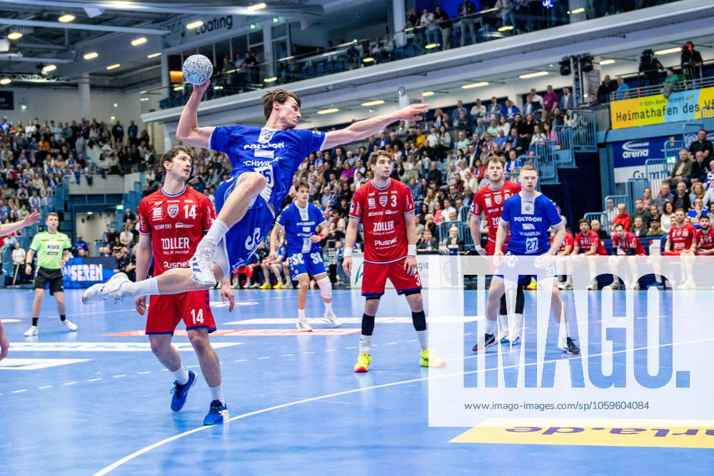 Daikin Handball Bundesliga, VfL Gummersbach - SG BBM Bietigheim, 07.03.2025 Miro Schluroff (VfL Gummersbach, 15), wirft aufs Tor.; Daikin Handball Bundesliga, VfL Gummersbach - SG BBM Bietigheim