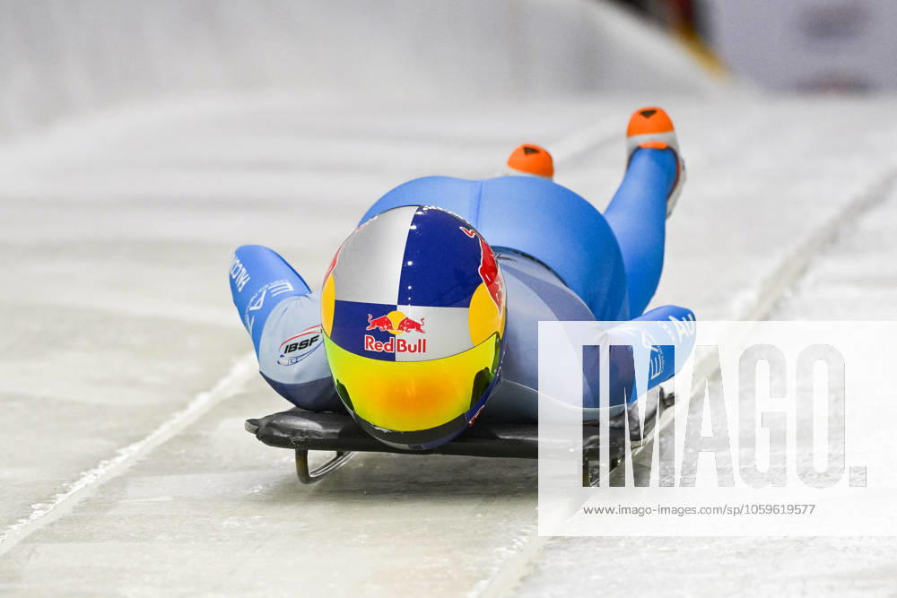 IBSF Bobsled and Skeleton World Championships LAKE PLACID, NY, UNITED STATES - MARCH 07: Valentina Margaglio (ITA) competes during the women skeleton heat 3 race on March 07, 2025 at Mt Van Hoevenberg in Lake Placid, NY, United States (Photo by David Kirouac)