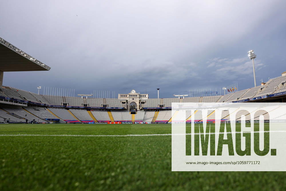 Barcelona 11. March 2025 Uefa Champions League phase 2024 25 Round of 16 FC Barcelona, Barca - S.L.Benfica v.l., Symbolfoto, Symbolbild: Innenaufnahme Stadi Olimpic Lluis Companys