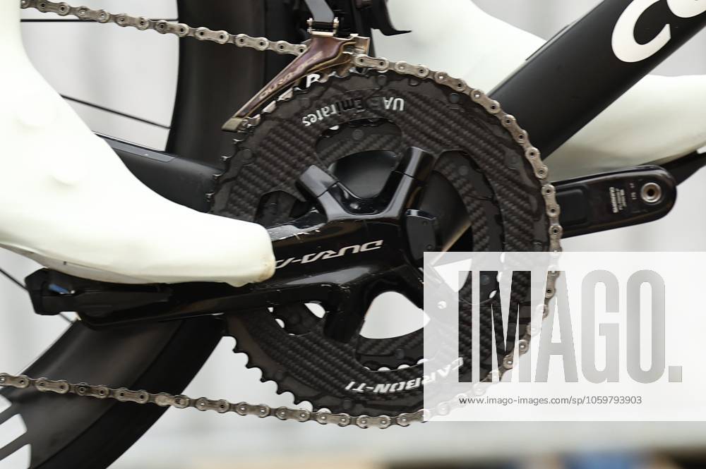 UAE Team Emirates bicycle sprocket pictured at the start of stage four of the 83th edition of the Paris-Nice cycling race, 163,4km from Vichy to La Loge des Gardes, France, Wednesday 12 March 2025. DAVIDxPINTENS x114748283x