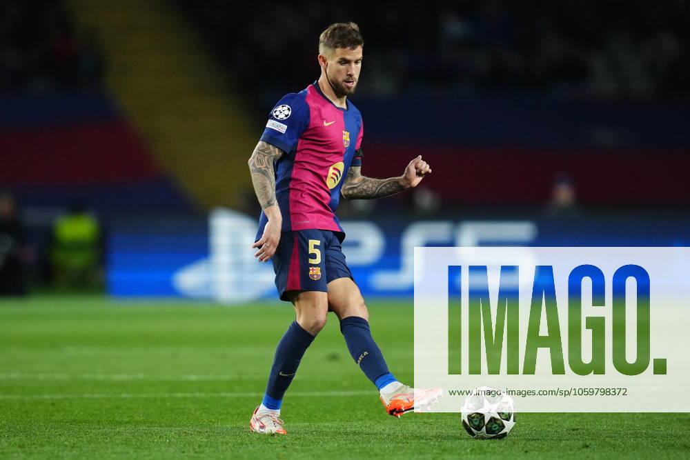 ESP: FC Barcelona, Barca - SL Benfica. UEFA Champions League match. Round of 16 Inigo Martinez of FC Barcelona during the UEFA Champions League match, Round of 16, between FC Barcelona and Benfica played at Lluis Companys Stadium on March 11 2025 in Barcelona Spain. kpng