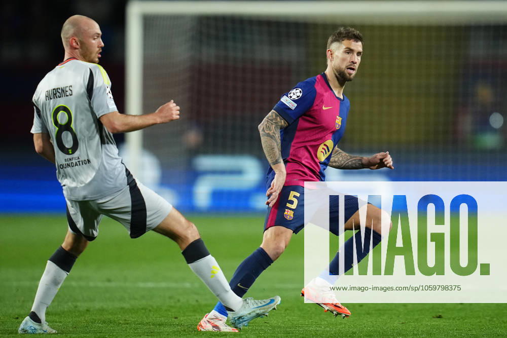 ESP: FC Barcelona, Barca - SL Benfica. UEFA Champions League match. Round of 16 Inigo Martinez of FC Barcelona during the UEFA Champions League match, Round of 16, between FC Barcelona and Benfica played at Lluis Companys Stadium on March 11 2025 in Barcelona Spain. kpng