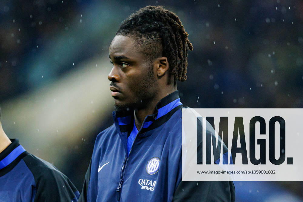 Yann Bisseck seen during UEFA Champions League game between teams of Internazionale Milano and Feyenoord FC (Maciej Rogowski) Milan San Siro Italy