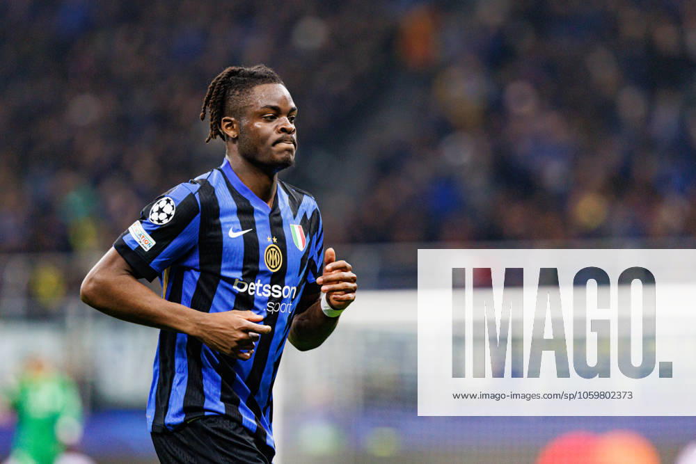 Yann Bisseck seen during UEFA Champions League game between teams of Internazionale Milano and Feyenoord FC (Maciej Rogowski) Milan San Siro Italy