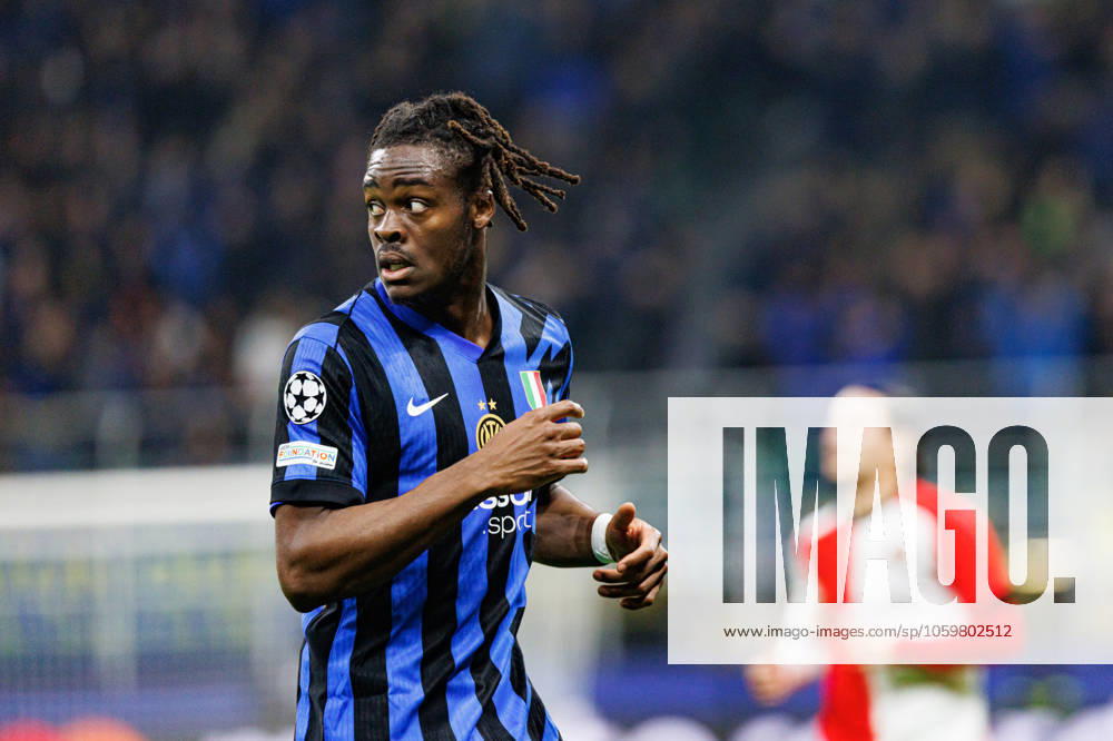 Yann Bisseck seen during UEFA Champions League game between teams of Internazionale Milano and Feyenoord FC (Maciej Rogowski) Milan San Siro Italy