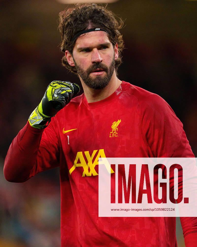 Liverpool FC v Paris Saint-Germain - UEFA Champions League 2024 25 Round of 16 Second Leg Liverpool s Alisson Becker warms up during the UEFA Champions League Round of 16, 2nd Leg match between Liverpool and Paris St Germain at Anfield in Liverpool, England, on March 11, 2025. Liverpool Merseyside United Kingdom