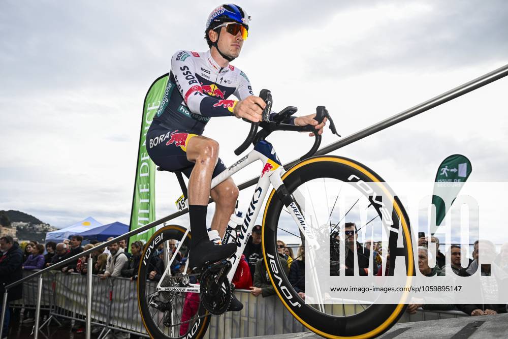 Paris - Nice 2025 - stage 7 AURON, FRANCE - MARCH 15 : Van Dijke Mick (NED) of Red Bull - Bora - Hansgrohe before the start of the race during stage 7 of the 83th edition of the Paris - Nice cycling race, a stage of 109,3km with start in Nice and finish at Auron on March 15, 2025 in Auron, France, 15 03 2025 ( Motordriver Kenny Verfaillie - Auron France