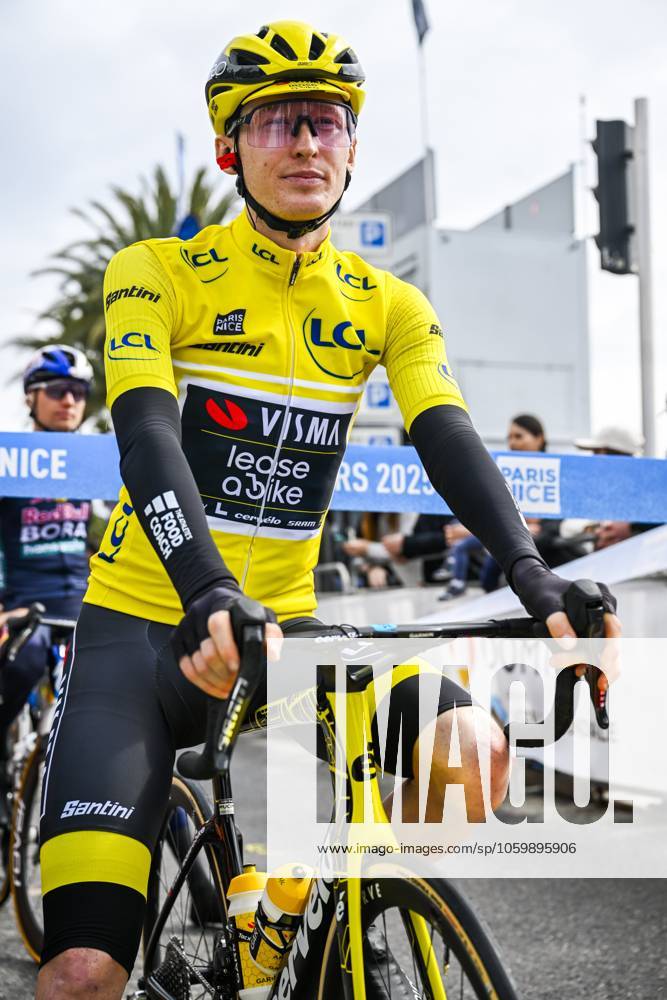 Paris - Nice 2025 - stage 7 AURON, FRANCE - MARCH 15 : Jorgenson Matteo (USA) of Team Visma Lease A Bike at the start line during stage 7 of the 83th edition of the Paris - Nice cycling race, a stage of 109,3km with start in Nice and finish at Auron on March 15, 2025 in Auron, France, 15 03 2025 ( Motordriver Kenny Verfaillie - Auron France