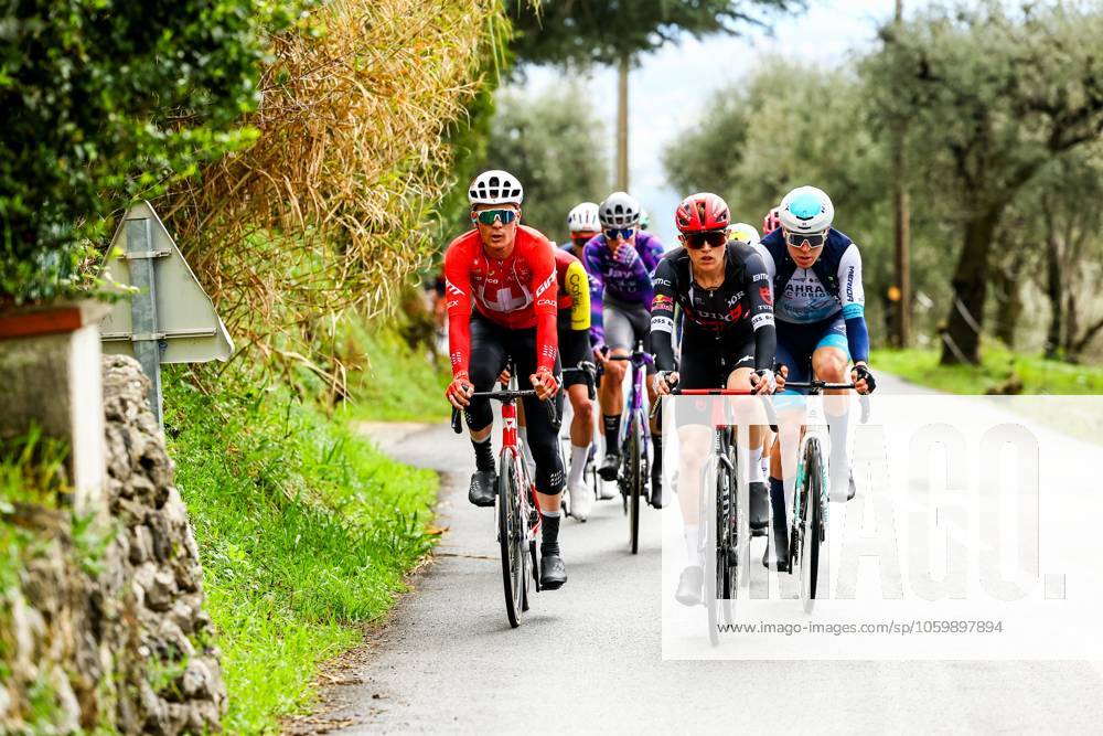 Australian Michael Storer of Tudor Pro Cycling Team (R) pictured in action during stage seven of the 83th edition of the Paris-Nice cycling race, 147,8 km from Nice to Auron, France, Saturday 15 March 2025. DAVIDxPINTENS x114998513x