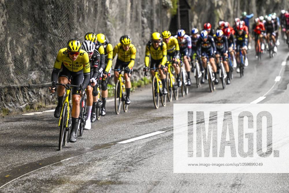Paris - Nice 2025 - stage 7 AURON, FRANCE - MARCH 15 : Affini Edoardo (ITA) of Team Visma Lease A Bike in action during stage 7 of the 83th edition of the Paris - Nice cycling race, a stage of 109,3km with start in Nice and finish at Auron on March 15, 2025 in Auron, France, 15 03 2025 ( Motordriver Kenny Verfaillie - Auron France
