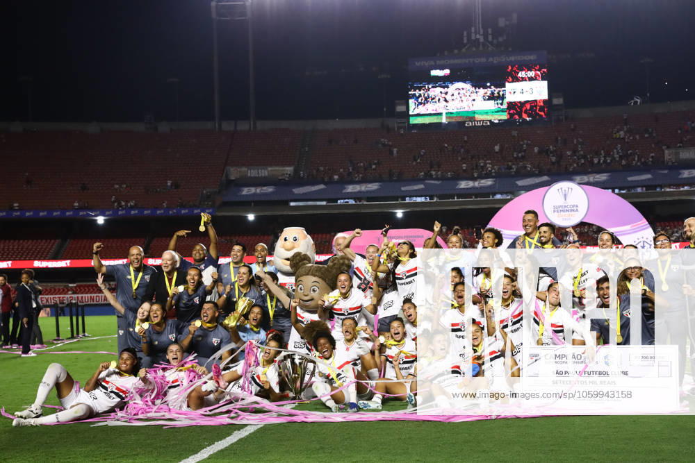 Sao Paulo and Corinthians in the Women s Super Cup final Sao Paulo players celebrate winning the Women s Super Cup after defeating Corinthians on penalties at Morumbis Stadium, in the south of Sao Paulo, this Saturday, 03 15 2025 SoO PAULO SoO PAULO Brazil