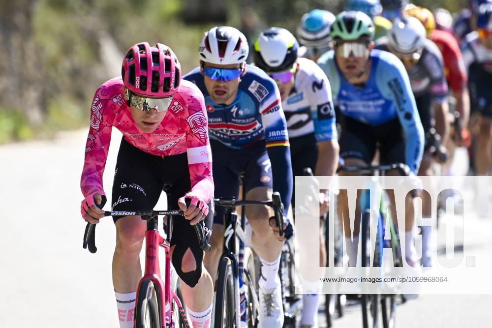 Paris - Nice 2025 - stage 8 NICE, FRANCE - MARCH 16 : Steinhauser Georg (GER) of Ef Education - Easypost in action during stage 8 and final stage of the 83th edition of the Paris - Nice cycling race, a stage of 119,9km with start and finish in Nice on March 16, 2025 in Nice, France, 16 03 2025 ( Motordriver Kenny Verfaillie - Nice France
