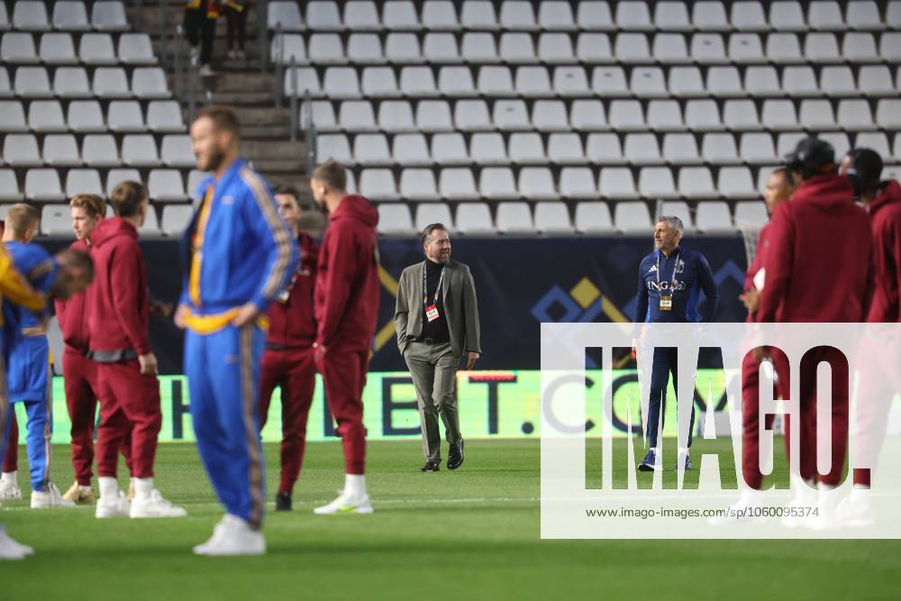 A press conference, PK, Pressekonferenz of Belgian national soccer team the Red Devils, Wednesday 19 March 2025 in Murcia, Spain, ahead of tomorrow s game against Ukraine, in the Nations League group phase. VIRGINIExLEFOUR x115333704x