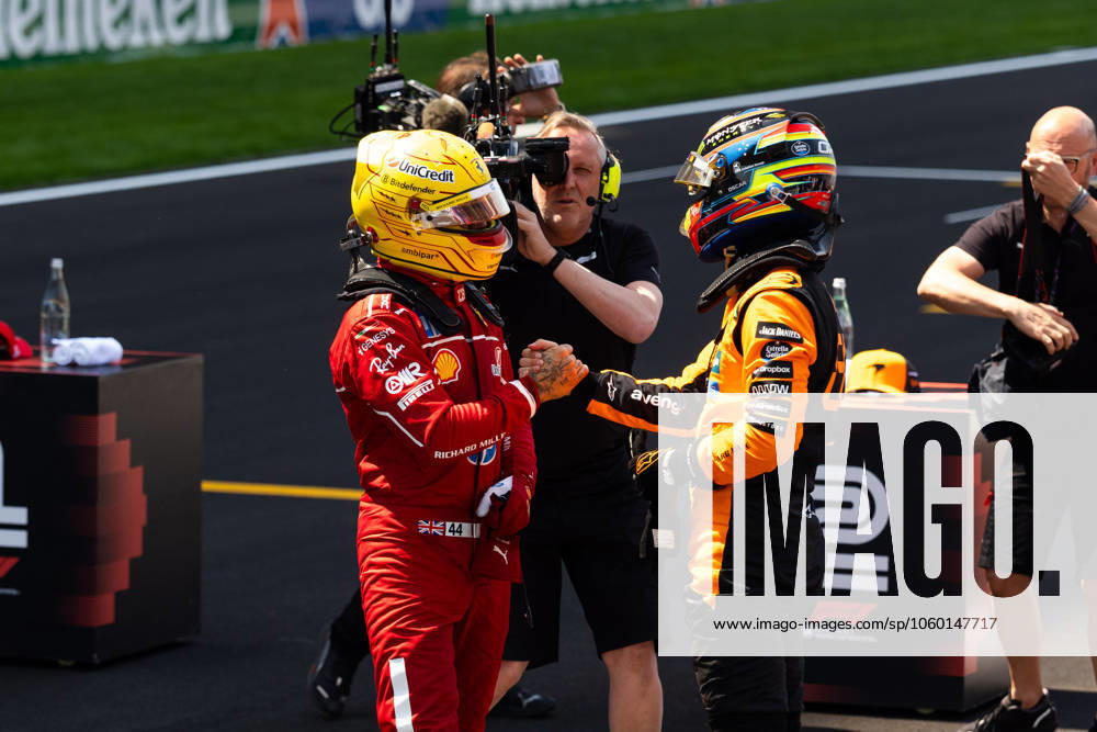 F1 - CHINESE GRAND PRIX 2025 HAMILTON Lewis (gbr), Scuderia Ferrari SF-25, portrait, PIASTRI Oscar (aus), McLaren F1 Team MCL39, portrait during the Formula 1 Heineken Chinese Grand Prix 2025, 2nd round of the 2025 FIA Formula One World Championship, WM, Weltmeisterschaft from March 21 to 23, 2025 on the Shanghai International Circuit, in Shanghai, China - ShanghaiChina