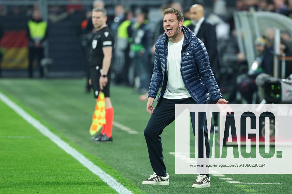 UEFA Nations League - 24 25 - Deutschland - Italien am 23.03.2025 im Signal Iduna Park in Dortmund Trainer Coach Julian Nagelsmann (Deutschland) gestikuliert und schreit