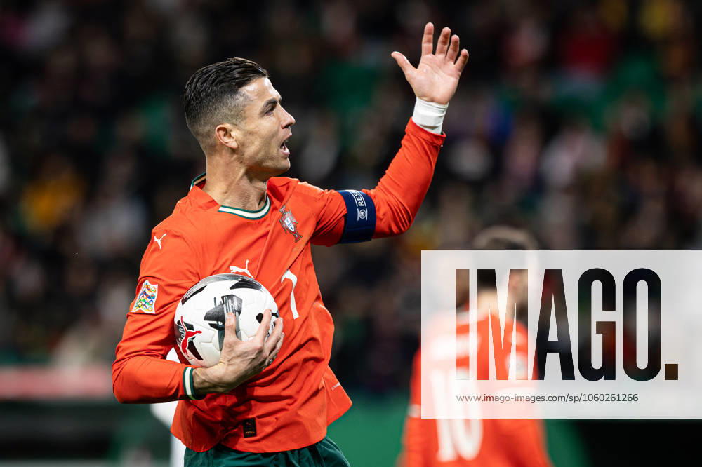 Cristiano Ronaldo of Portugal seen in action during the UEFA Nations League Quarterfinal Leg Two match between Portugal and Denmark at Estadio Jose Alvalade. Lisbon Portugal - ZUMAs197 20250323_aaa_s197_442