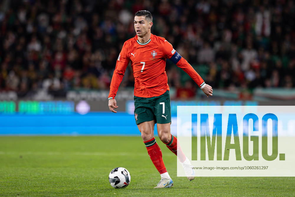 Cristiano Ronaldo of Portugal seen in action during the UEFA Nations League Quarterfinal Leg Two match between Portugal and Denmark at Estadio Jose Alvalade. Lisbon Portugal - ZUMAs197 20250323_aaa_s197_459