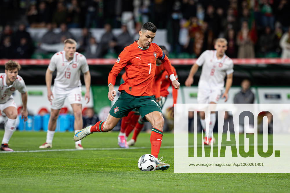 Cristiano Ronaldo of Portugal seen in action during the UEFA Nations League Quarterfinal Leg Two match between Portugal and Denmark at Estadio Jose Alvalade. Lisbon Portugal - ZUMAs197 20250323_aaa_s197_488