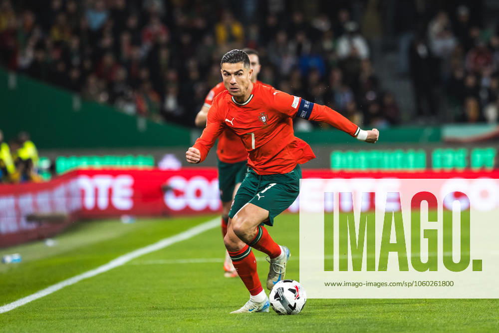 Cristiano Ronaldo of Portugal in action during the UEFA Nations League Quarterfinal Leg Two match between Portugal and Denmark at Estadio Jose Alvalade. Lisbon Portugal - ZUMAs197 20250323_aaa_s197_505
