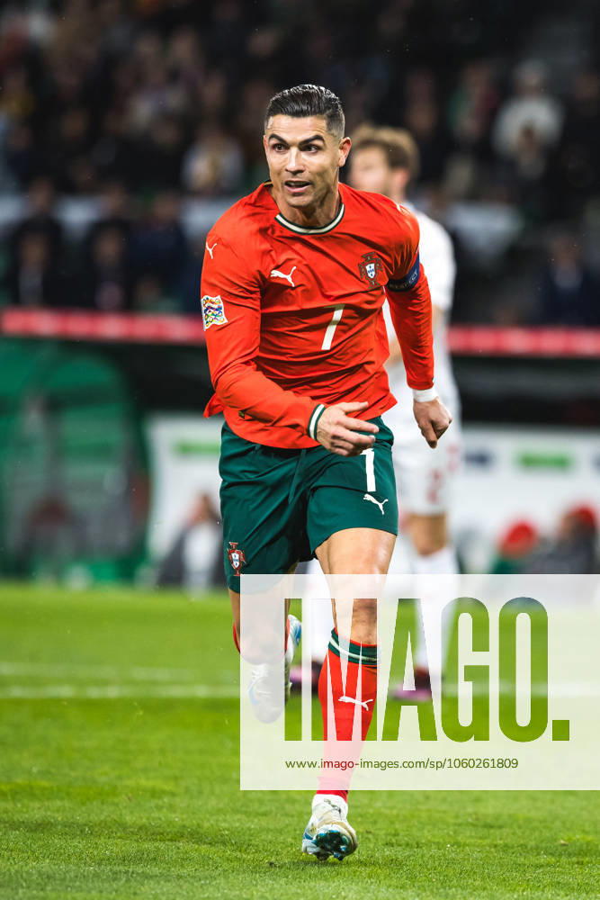 Cristiano Ronaldo of Portugal in action during the UEFA Nations League Quarterfinal Leg Two match between Portugal and Denmark at Estadio Jose Alvalade. Lisbon Portugal - ZUMAs197 20250323_aaa_s197_511