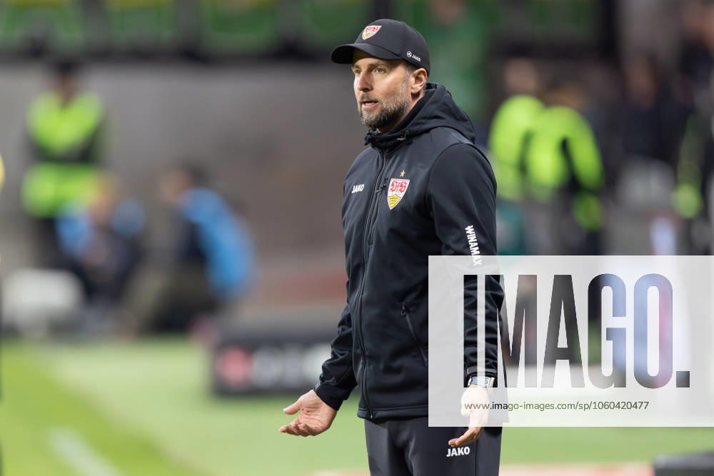 Eintracht Frankfurt - VfB Stuttgart, 1. FBL Trainer Sebastian Hoeneß Hoeness (Stuttgart). Bundesligaspiel zwischen Eintracht Frankfurt und dem VfB Stuttgart am 29. März 2025 im Deutsche Bank Park in Frankfurt am Main., Frankfurt am Main Hessen Deutschland Deutsche Bank Park