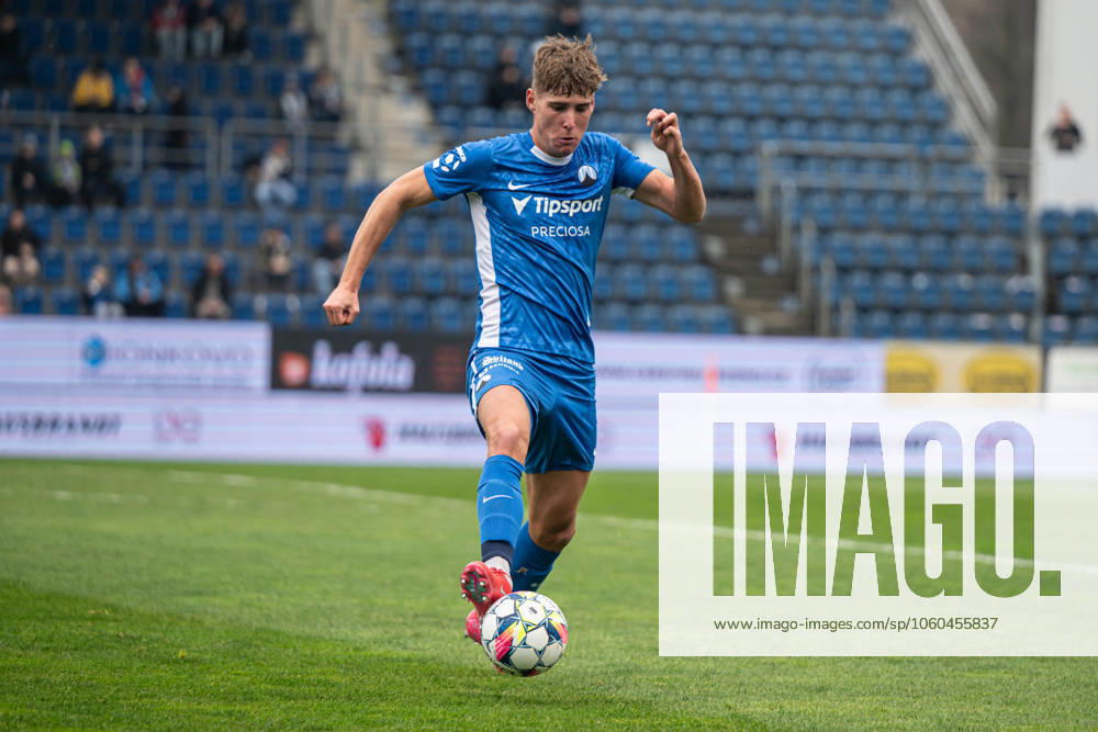 Dominik Masek during Chance league match, 1. FC Slovacko - Slovan Liberec , 30. march 2025, Stadium Miroslava Valenty, Uherske Hradiste, Czech republic
