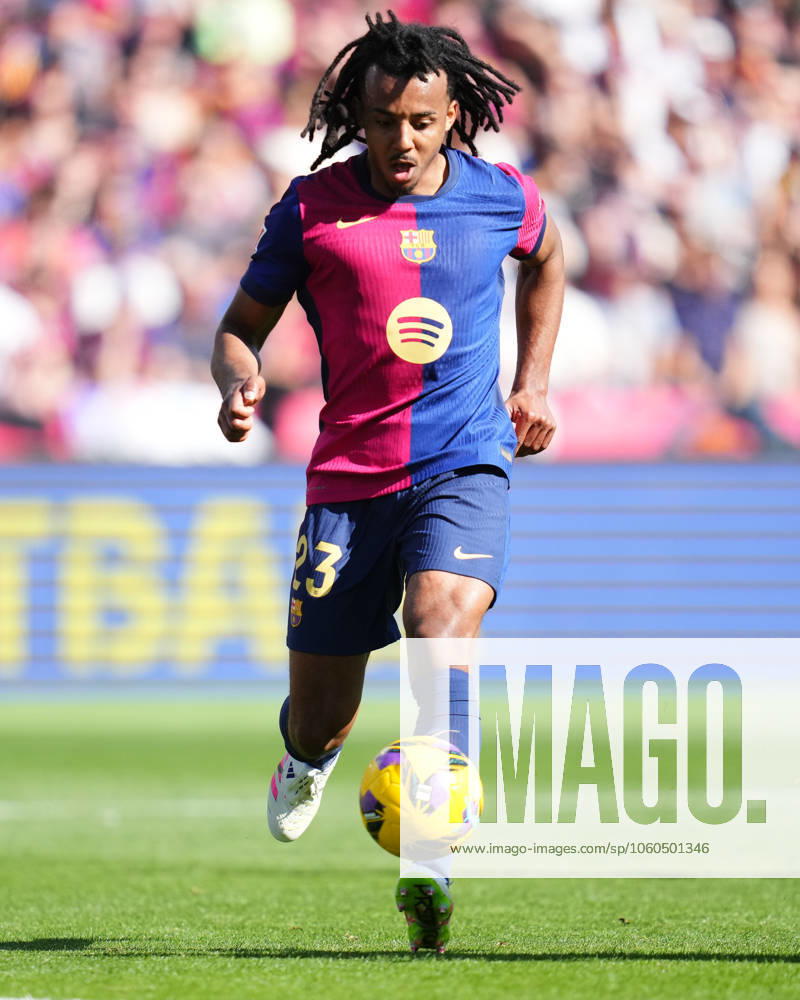 FC Barcelona, Barca Girona FC. La Liga EA Sports match. Date 29 Jules Kounde of FC Barcelona during the La Liga EA Sports match between FC Barcelona and Girona FC played at Lluis Companys Stadium on 30 March 2025 in Barcelona, Spain. kpng
