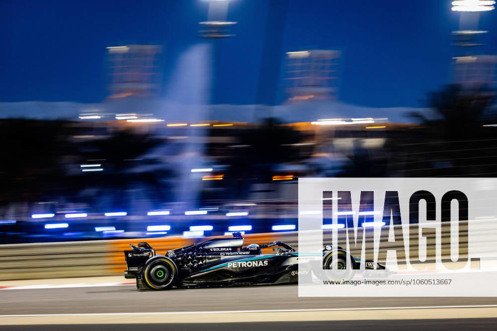 George Russell (UK, Mercedes AMG Petronas F1 Team 63) BHR, Formel 1 Weltmeisterschaft, Formel 1 Testfahrten, Bahrain international Circuit, 28.02.2025 BHR, Formel 1 Weltmeisterschaft, Formel 1 Testfahrten, Bahrain international Circuit, 28.02.2025 Sakhir