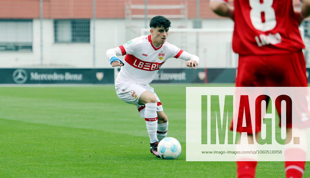 U17, U 17 VfB Stuttgart - U17 1. FC Köln Deutschland, Stuttgart, 29.03.2025, Fussball, U17-DFB-Nachwuchsliga, U17 VfB Stuttgart - U17 1. FC Köln (0:1): Nikola Matic (VfB Stuttgart).