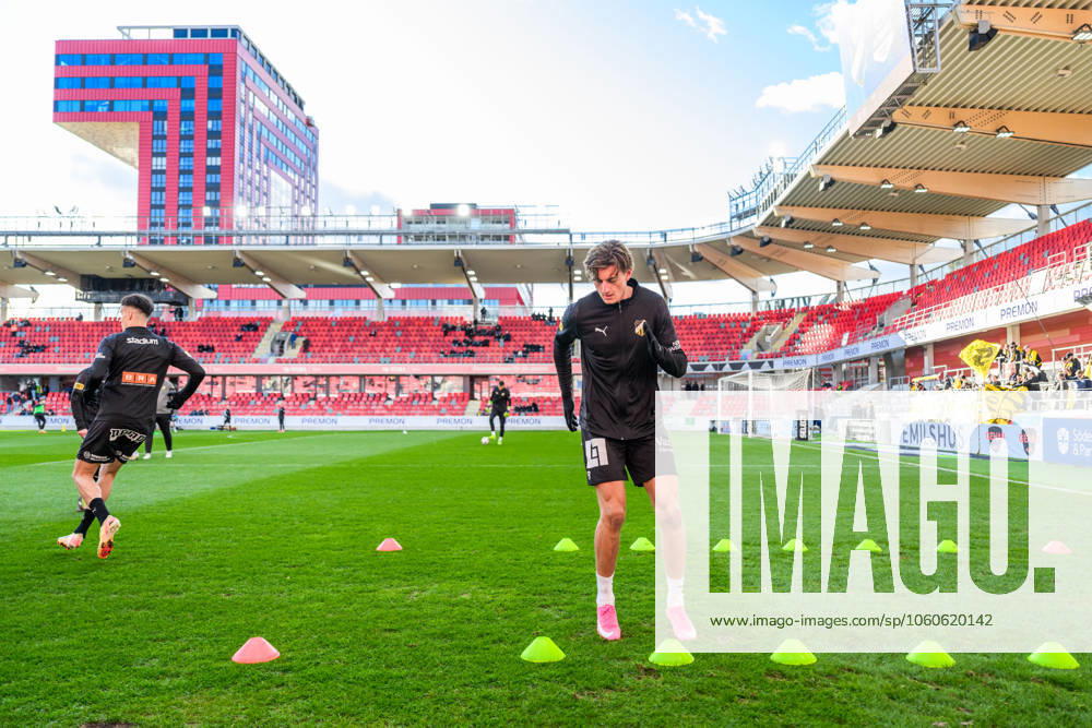 Häckens Silas Andersen inför fotbollsmatchen i Allsvenskan mellan Öster och Häcken den 5 april 2025 i Växjö.