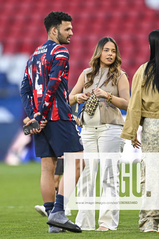 Ligue 1 McDonalds - Paris Saint-Germain v Angers SCO Goncalo Ramos and his wife Margarida Amaral Domingues during the Ligue 1 football match Paris Saint-Germain PSG VS Angers SCO on April 5, 2025 at Parc des Princes stadium in Paris, France. Photo by Victor Joly ABACAPRESS.COM Paris France