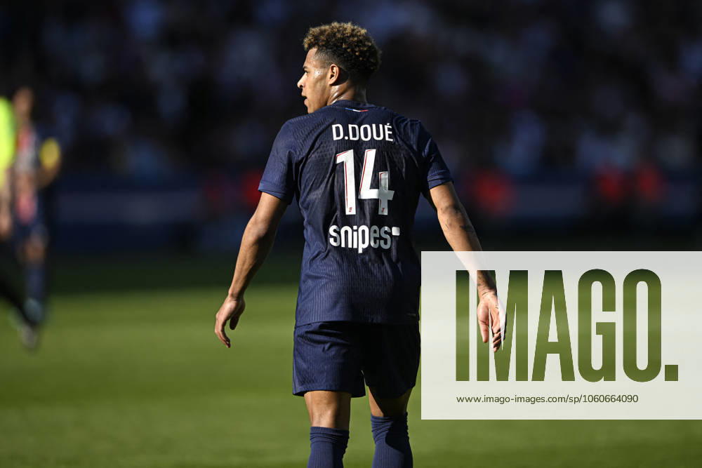 Ligue 1 McDonalds - Paris Saint-Germain v Angers SCO Desire Doue during the Ligue 1 football match Paris Saint-Germain PSG VS Angers SCO on April 5, 2025 at Parc des Princes stadium in Paris, France. Photo by Victor Joly ABACAPRESS.COM Paris France