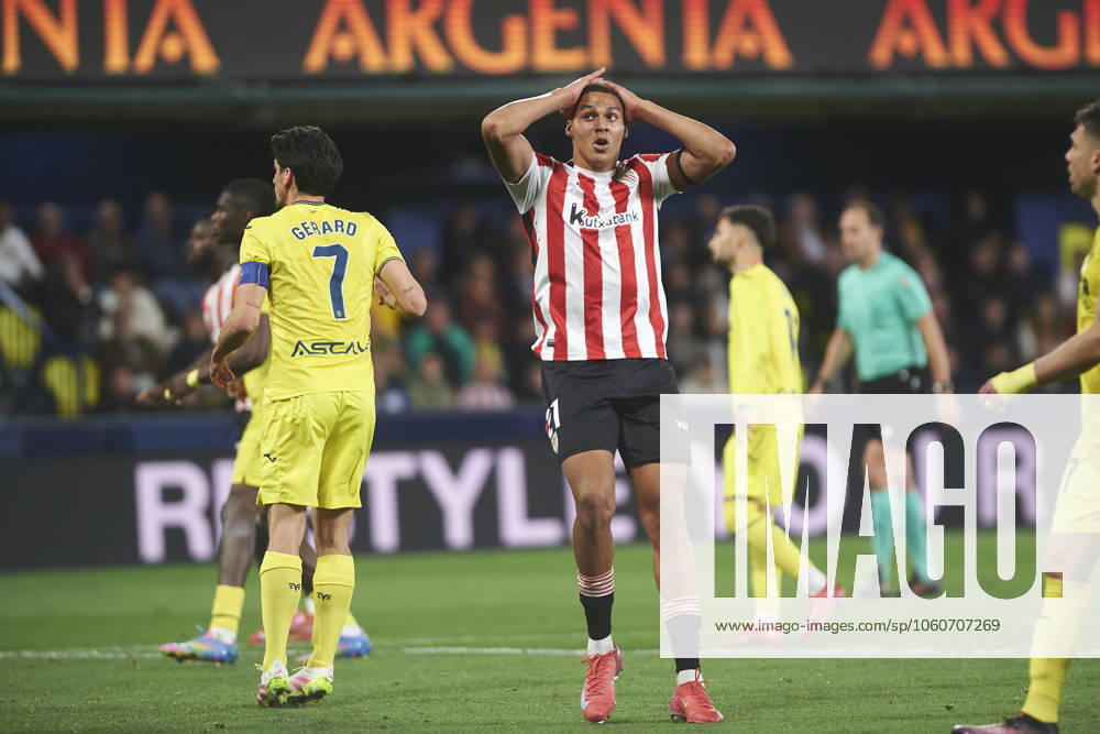 Maroan Sannadi (Athletic Club) during the LaLiga match between Villarreal CF and Athletic Bilbao at La Ceramica on April 6, 2025 in Villarreal, Spain.