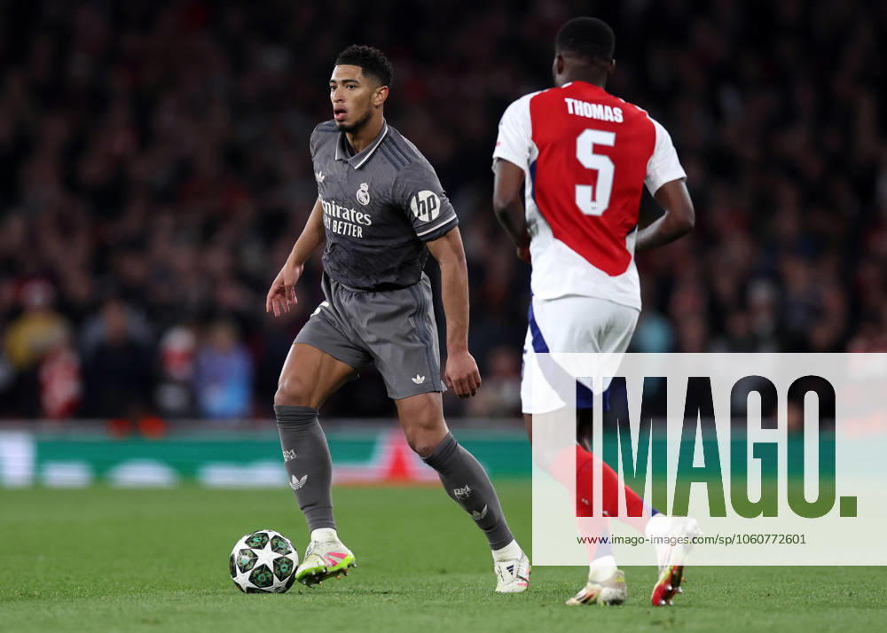 London, England, 8th April 2025. Jude Bellingham of Real Madrid during the Arsenal vs Real Madrid UEFA Champions League match at the Emirates Stadium, London. Picture credit should read: David Klein Sportimage . SPI_154_DK_Arsenal_Real_Madrid SPI-3819-0150
