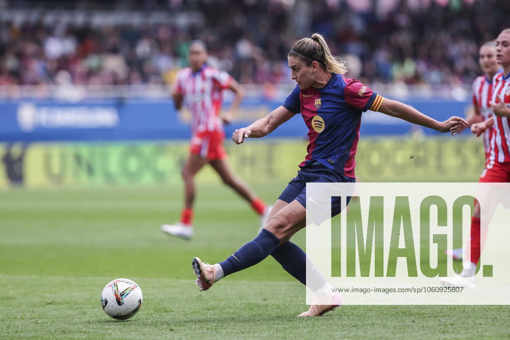 Alexia Putellas of FC Barcelona, Barca in action during the Spanish Women league, Liga F, football match played between FC Barcelona and Atletico de Madrid at Johan Cruyff Stadium on April 13, 2025 in Sant Joan Despi, Spain. Sant Joan Despi Spain - ZUMAa181 20250413_zaa_a181_080
