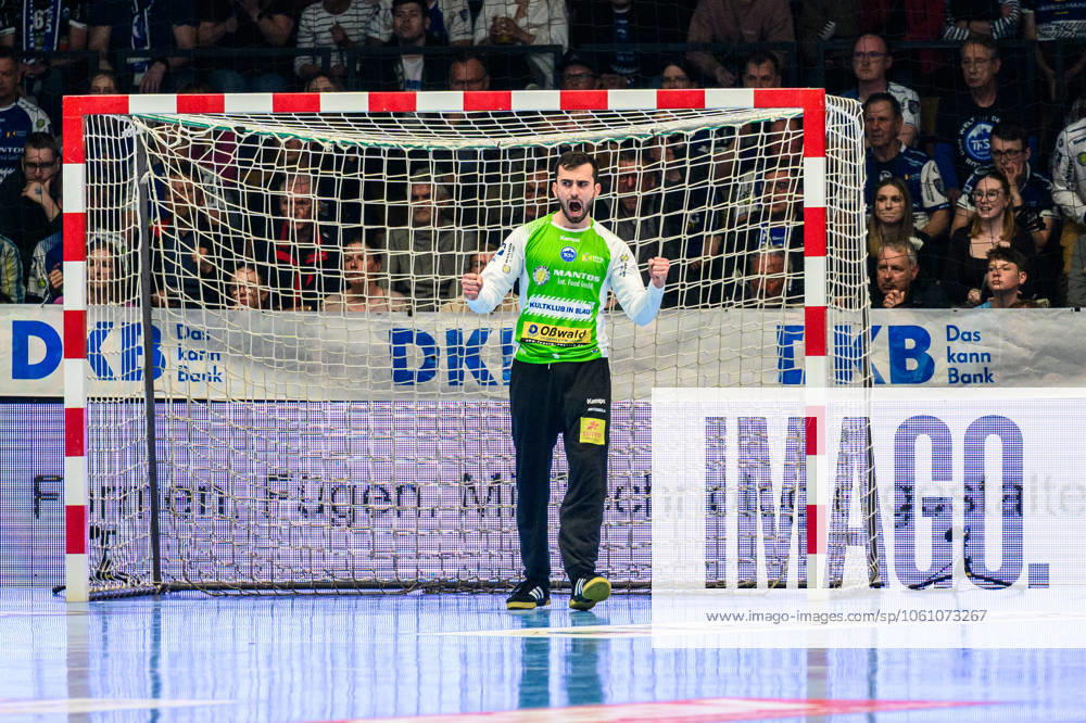 Matija Spikic (ThSV Eisenach, 1) GER, ThSV Eisenach gegen HC Erlangen, Handball, Daikin 1. Handballbundesliga, 26.Spieltag, Saison 2024 2025, 17.04.2025 GER, ThSV Eisenach gegen HC Erlangen, Handball, Daikin 1. Handballbundesliga, 26.Spieltag, Saison 2024 2025, 17.04.2025 Eisenach