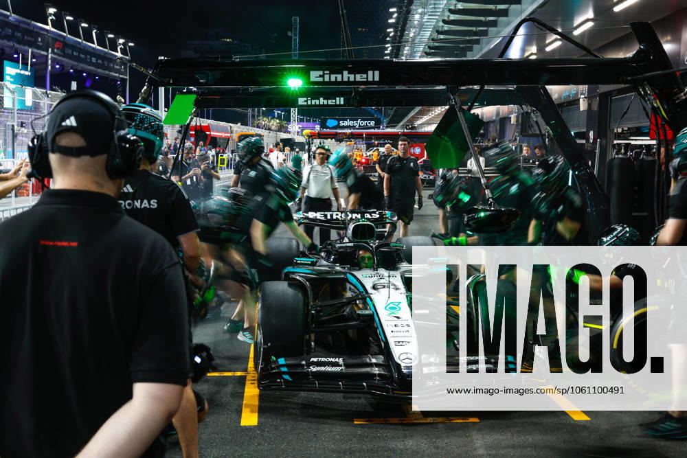 F1 - SAUDI ARABIAN GRAND PRIX 2025 Mercedes AMG F1 Team, pitstop practice during the Formula 1 STC Saudi Arabian Grand Prix 2025, 5th round of the 2025 FIA Formula One World Championship, WM, Weltmeisterschaft from April 18 to 20, 2025 on the Jeddah Corniche Circuit, in Jeddah, Saudi Arabia - JeddahSaudi Arabia