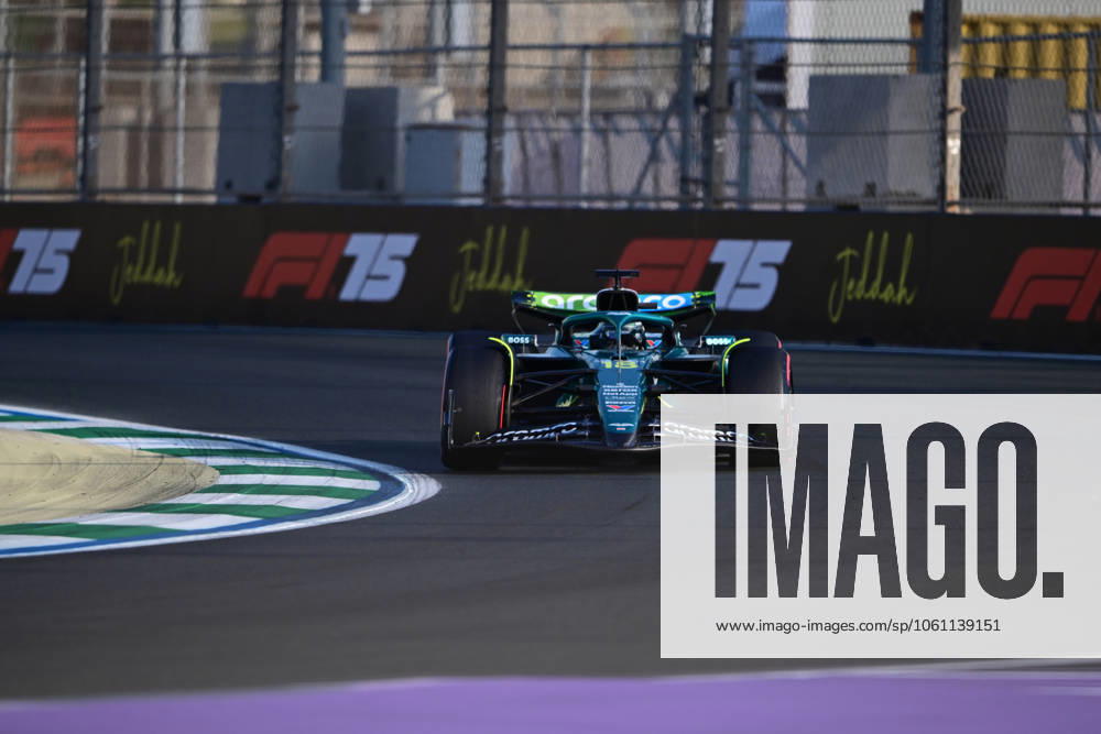 F1 Grand Prix of Saudi Arabia - Practice Lance Stroll of the Aston Martin Cognizant F1 Team runs during the free practice of the Saudi Arabia GP, the 5th round of the Formula 1 World Championship, WM, Weltmeisterschaft at the Jeddah Corniche Circuit in Jeddah, Saudi Arabia, on April 18, 2025. Jeddah Saudia Arabia